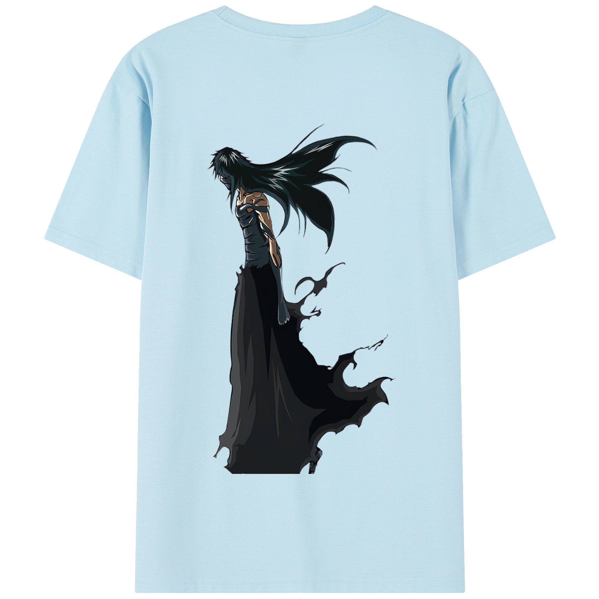 （画像用） ブリーチ 黒崎一護（くろさき いちご）BLEACH Kurosaki Ichigo 綿100％半袖Tシャツ（背面プリント）